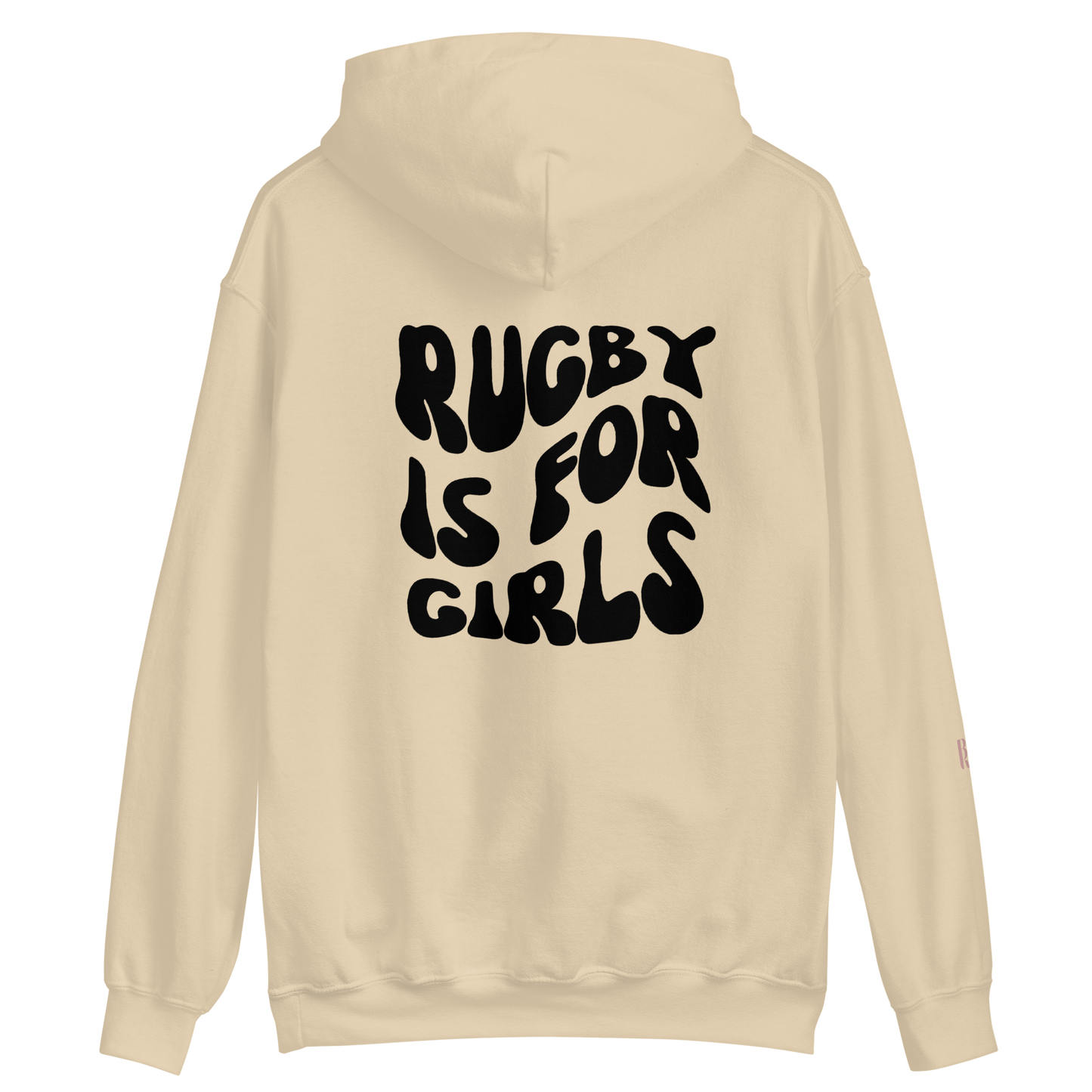 Rugby is for Girls Back Hoodie